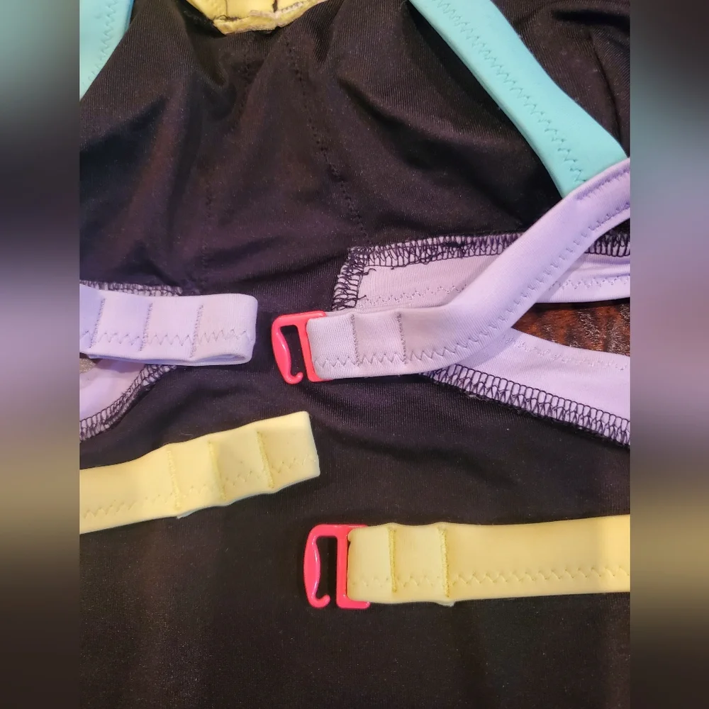 Victoria's Secret 2015 Neon Strappy Monokini Size Medium Swimsuit - Picture 8 of 13